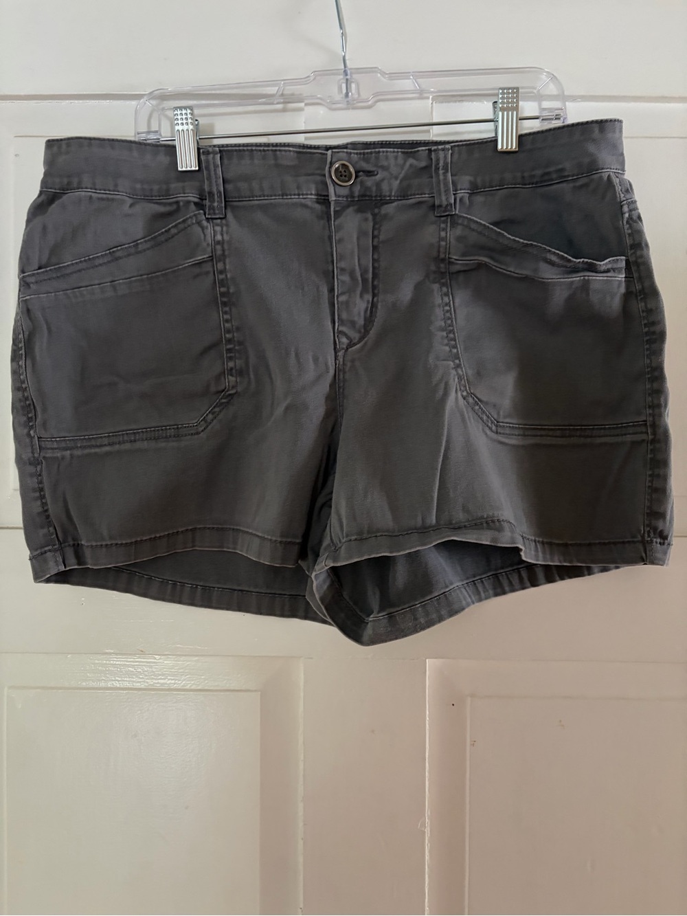 UNIONBAY Women's Gray Utility Jean Shorts